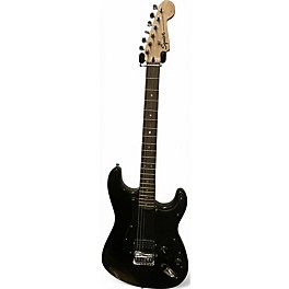 Used Squier Standard Stratocaster Black Solid Body Electric Guitar