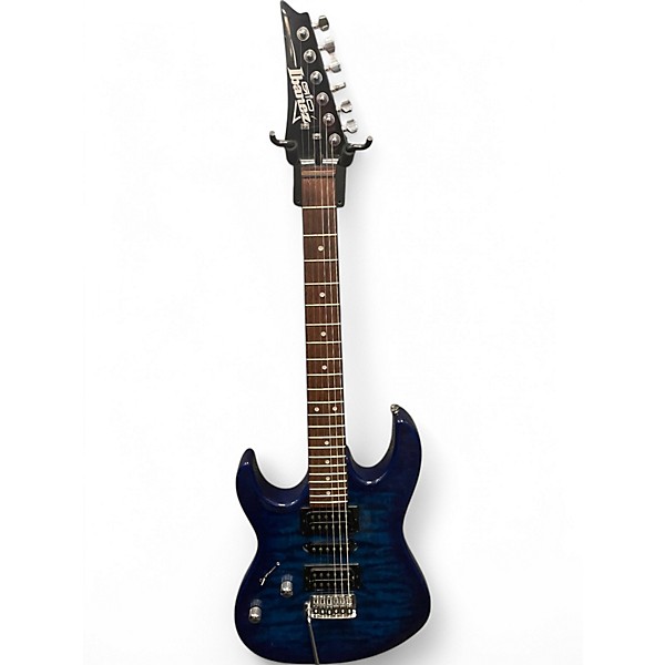 Used Ibanez GRX70QA transparent blue burst Solid Body Electric Guitar,All Products : American Fashion Style Bags On Sale