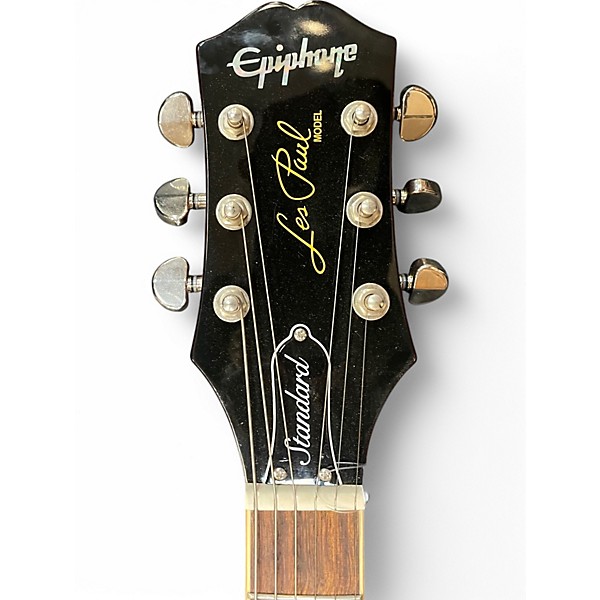 Used 2022 Epiphone Les Paul Standard Cherry Sunburst Solid Body Electric Guitar