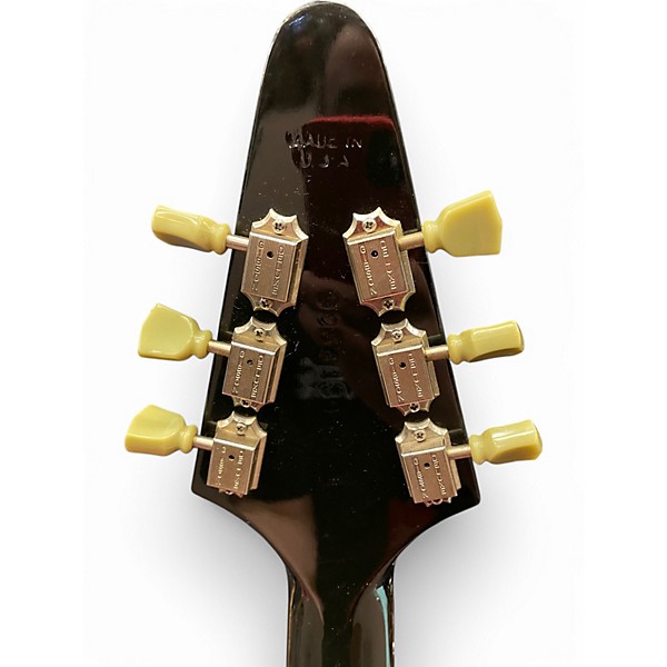 Vintage 1991 Gibson Flying V Black Solid Body Electric Guitar