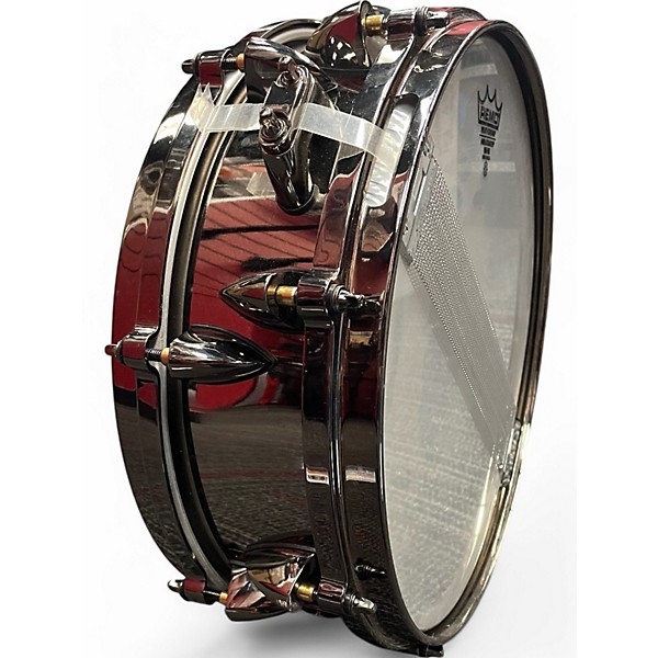 Used Orange County Drum & Percussion 13in steel snare Black Chrome Drum