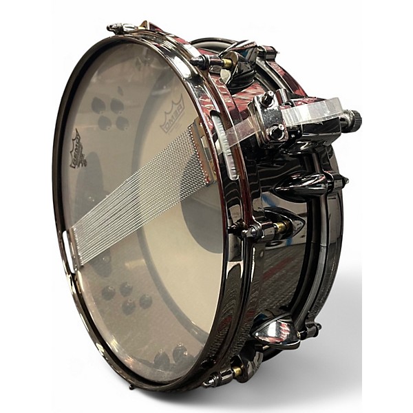Used Orange County Drum & Percussion 13in steel snare Black Chrome Drum