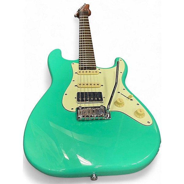 Used Schecter Guitar Research Diamond series Nick Johnston Trad Seafoam Green Solid Body Electric Guitar