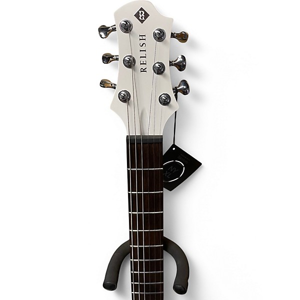 Used 2017 Relish Guitars MARY White Hollow Body Electric Guitar