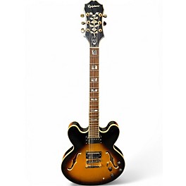 Used Epiphone Sheraton II Pro Vintage Sunburst Hollow Body Electric Guitar