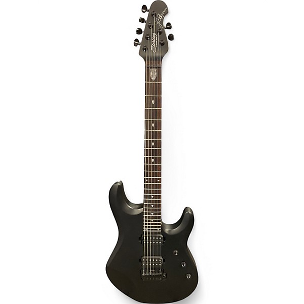 Used Sterling by Music Man JP60 Satin Black Solid Body Electric Guitar