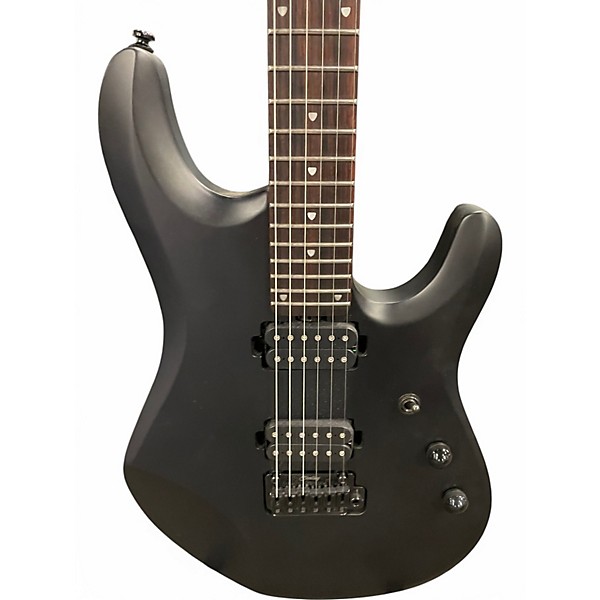 Used Sterling by Music Man JP60 Satin Black Solid Body Electric Guitar
