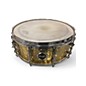 Used Crush Drums & Percussion 5.5X14 Hybrid Hand Hammered Steel Snare Antique Gold Drum thumbnail