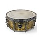 Used Crush Drums & Percussion 5.5X14 Hybrid Hand Hammered Steel Snare Antique Gold Drum