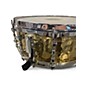 Used Crush Drums & Percussion 5.5X14 Hybrid Hand Hammered Steel Snare Antique Gold Drum