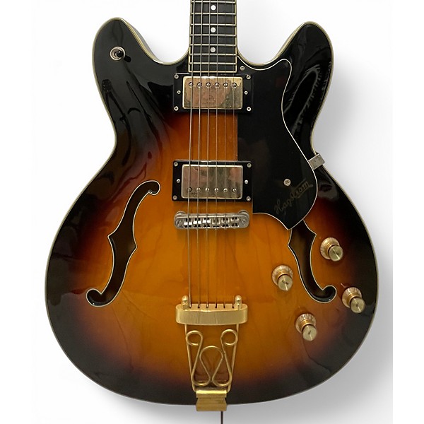 Used Hagstrom VIKING Tobacco Sunburst Hollow Body Electric Guitar
