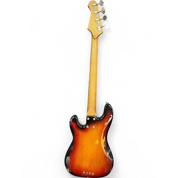 Used Lakland USA Series 44-64 3 Tone Sunburst Aged Electric Bass Guitar