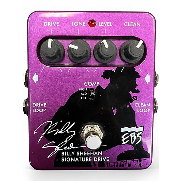 Used EBS Billy Sheehan Signature Overdrive Bass Effect Pedal