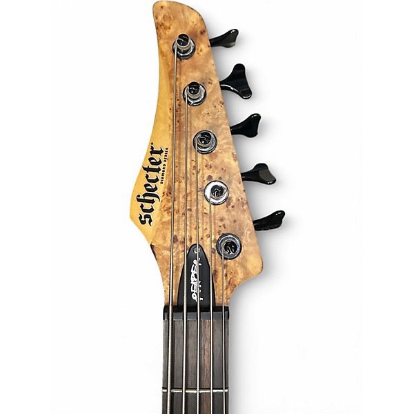 Used Schecter Guitar Research Reaper 5 Natural Electric Bass Guitar