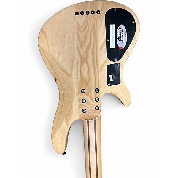 Used Schecter Guitar Research Reaper 5 Natural Electric Bass Guitar