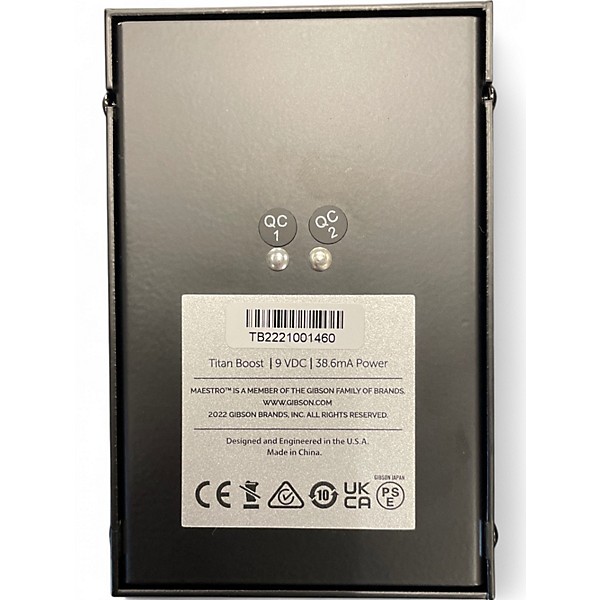 Used Maestro TITAN BOOST Effect Pedal