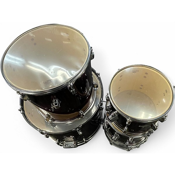 Used Percussion Plus 5 Piece 5-Piece Drum Kit Wine Red Drum Kit
