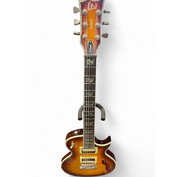 Used 2021 ESP EC1000 Deluxe 2 Tone Sunburst Solid Body Electric Guitar