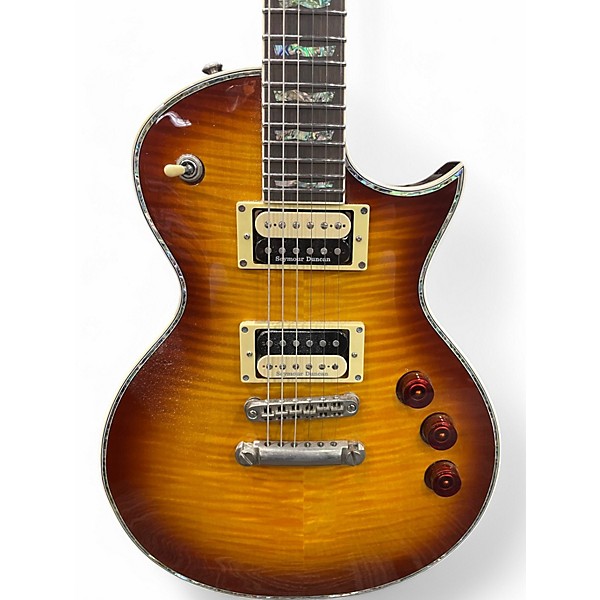Used 2021 ESP EC1000 Deluxe 2 Tone Sunburst Solid Body Electric Guitar