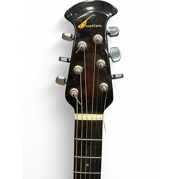 Used Ovation BALLADEER 1661 Sunburst Acoustic Electric Guitar