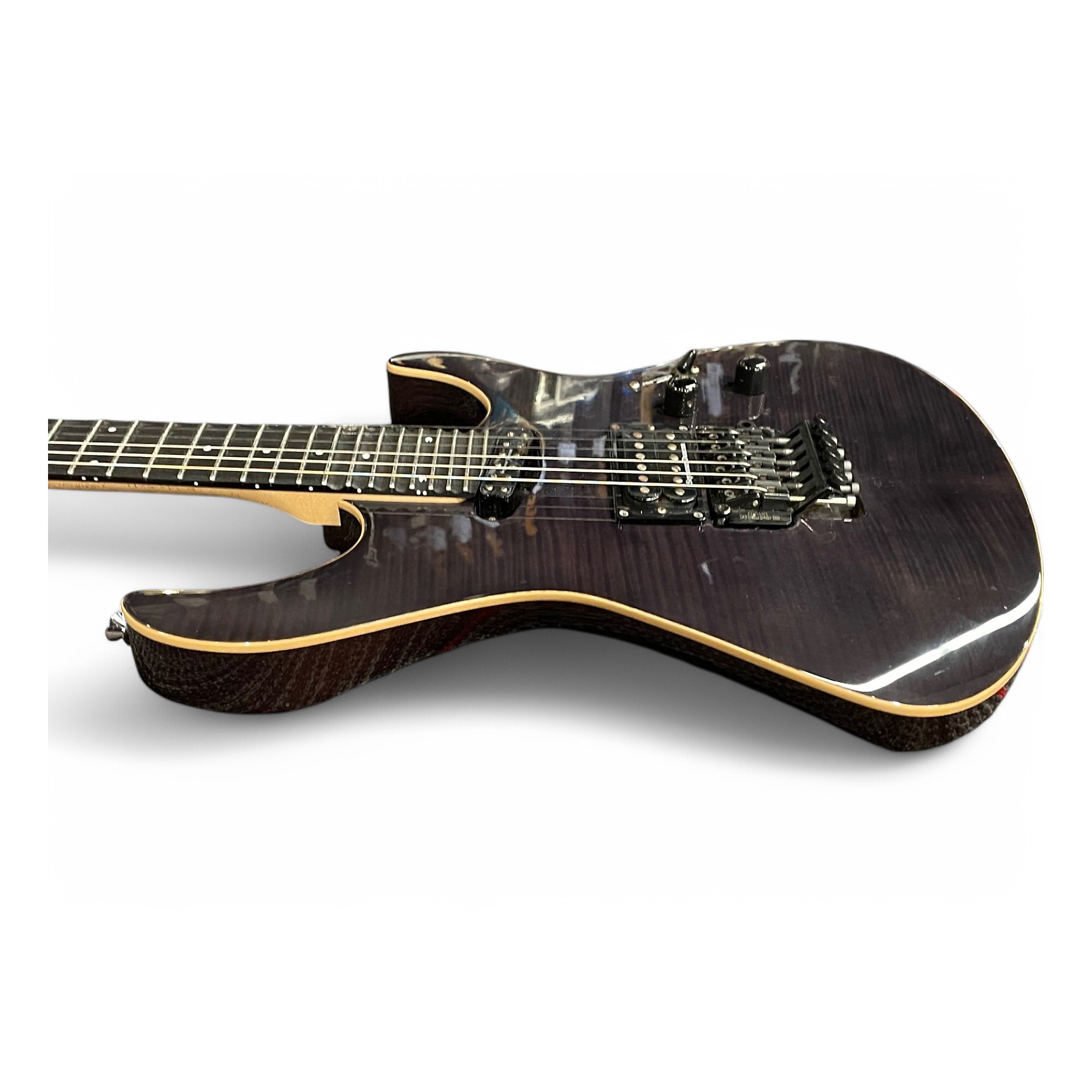 Used ESP Edwards Guitars Japan Maverick HS Trans Black Solid