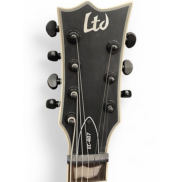 Used ESP LTD EC407 Black Solid Body Electric Guitar