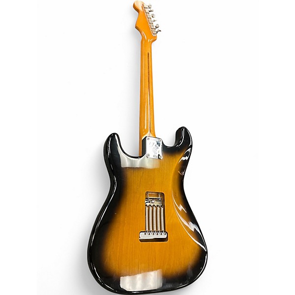 Used Fender Artist Series Eric Johnson Stratocaster 2 Tone Sunburst Solid Body Electric Guitar