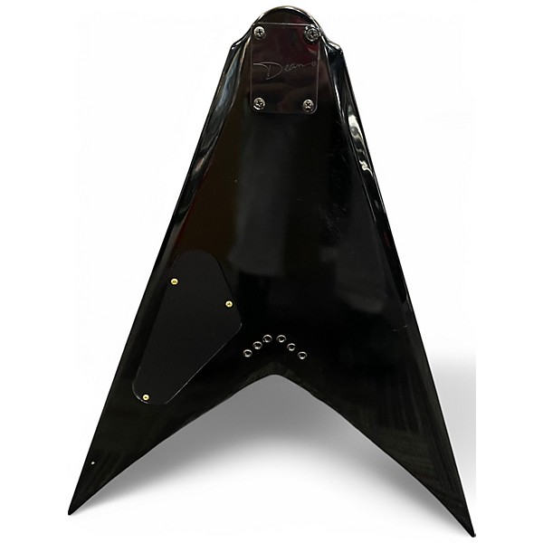 Used Dean Dave Mustaine Signature V Black Solid Body Electric Guitar