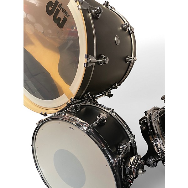 Used DW 5 Piece Performance Series Charcoal Black Metallic Drum Kit