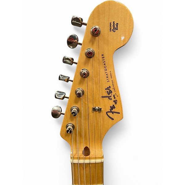 Used Squier Standard SSS Stratocaster Black Solid Body Electric Guitar