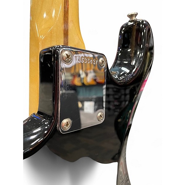 Used Squier Standard SSS Stratocaster Black Solid Body Electric Guitar