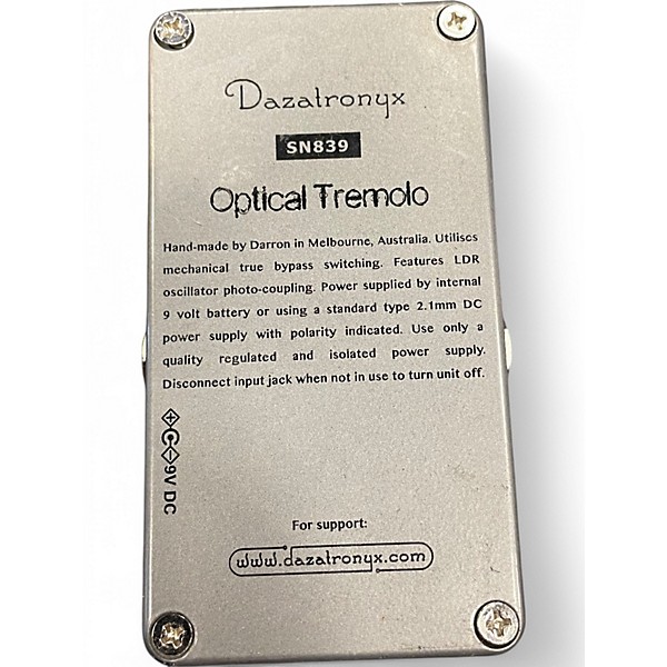 Used Dazatronyx Optical Tremelo Effect Pedal