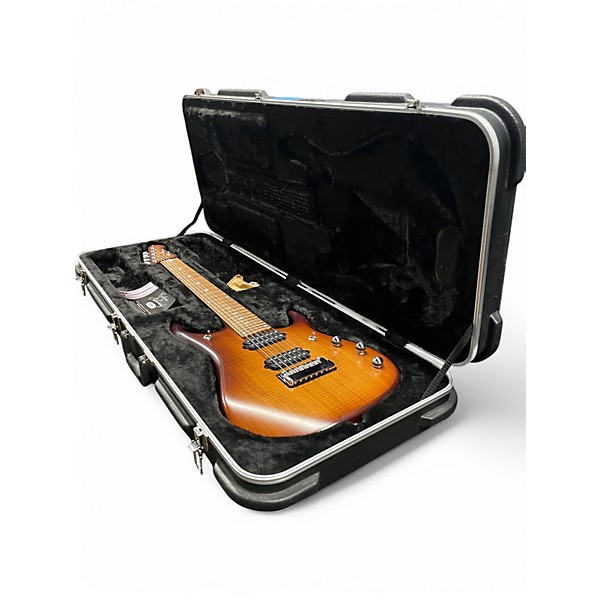 Used 2015 Ernie Ball Music Man Ball Family Reserve JP15-7 Petrucci Signature Sunburst Solid Body Electric Guitar