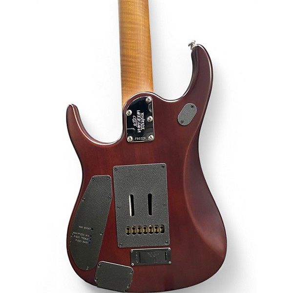 Used 2015 Ernie Ball Music Man Ball Family Reserve JP15-7 Petrucci Signature Sunburst Solid Body Electric Guitar