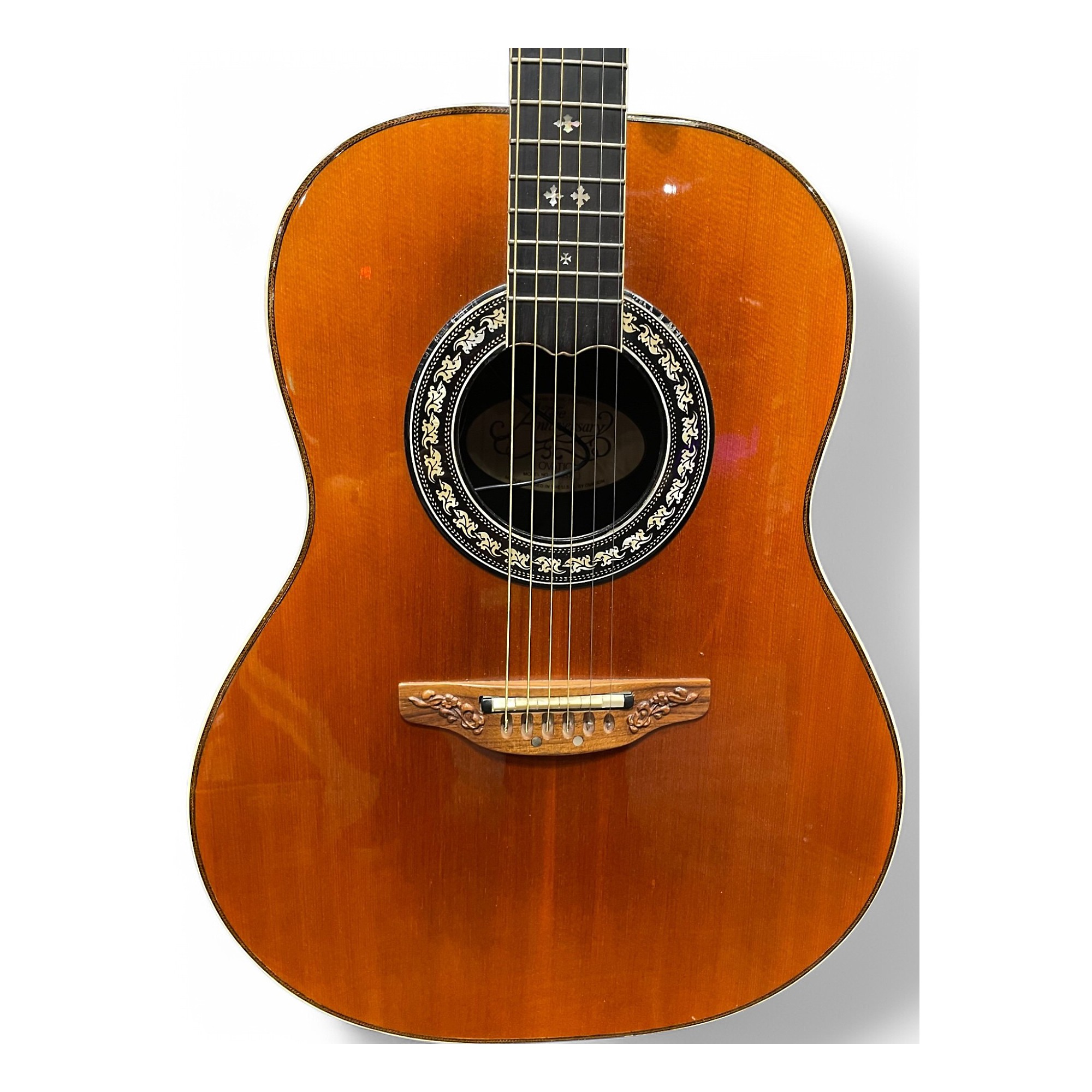 Vintage 1981 Ovation 1657 Anniversary Natural Acoustic Electric
