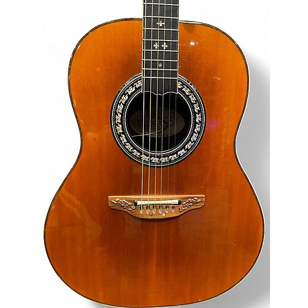 Vintage 1981 Ovation 1657 Anniversary Natural Acoustic Electric Guitar