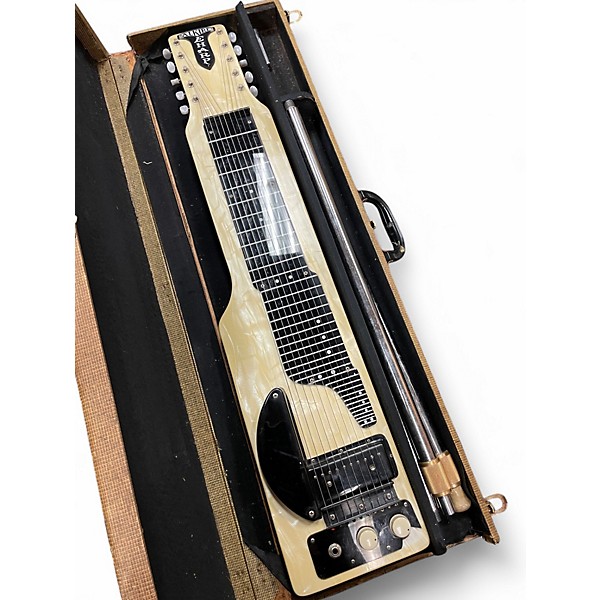 Vintage 1957 Akire E Harp 10-String Black Lap Steel