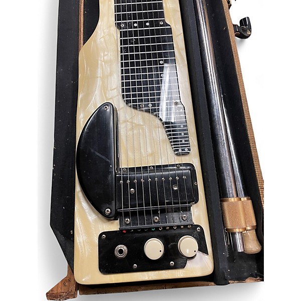 Vintage 1957 Akire E Harp 10-String Black Lap Steel