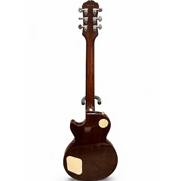 Used 2010 Epiphone Les Paul Standard PlusTop Pro Honey Burst Solid Body Electric Guitar