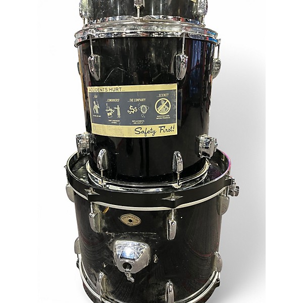 Used 2000s TAMA 4 Piece SWINGSTAR PIANO BLACK Drum Kit