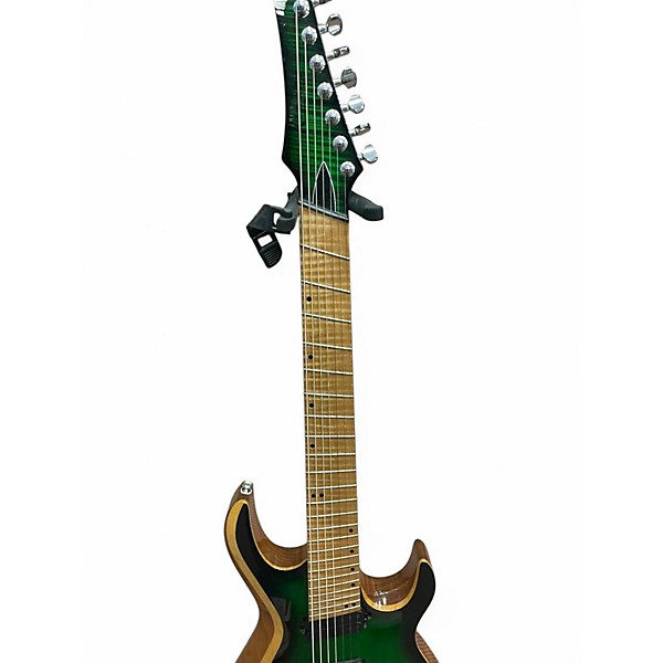 Used Kiesel Aries 7 Multiscale Emerald Green Solid Body Electric Guitar