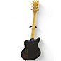 Used D'Angelico Deluxe Series Bedford Stopbar Tailpiece Black Hollow Body Electric Guitar