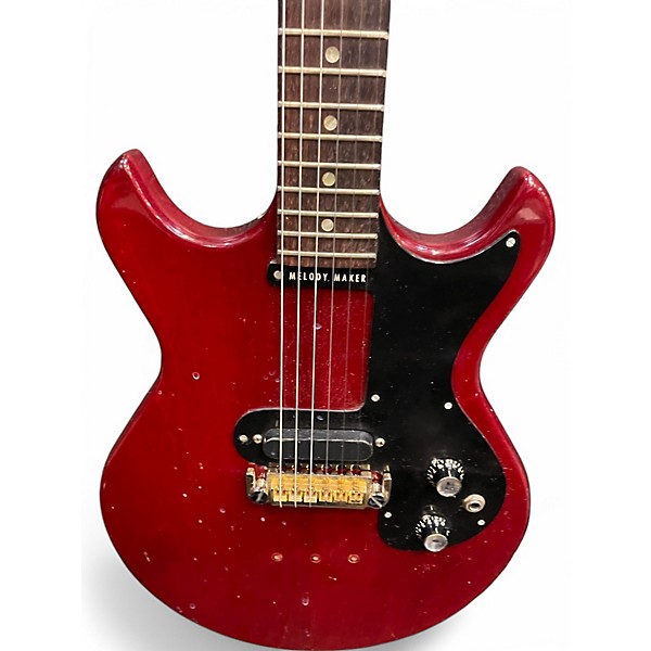 Vintage 1965 Gibson Melody Maker D Cherry Solid Body Electric Guitar