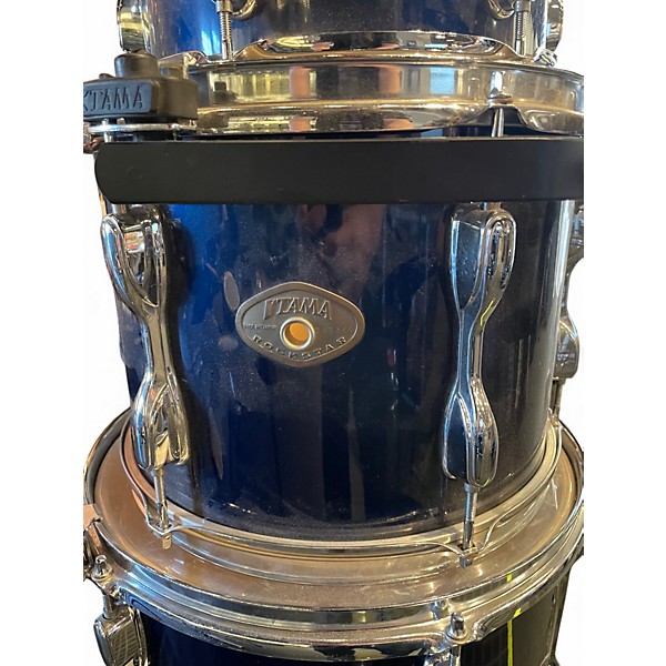 Used TAMA 5 Piece Rockstar Midnight Blue Drum Kit