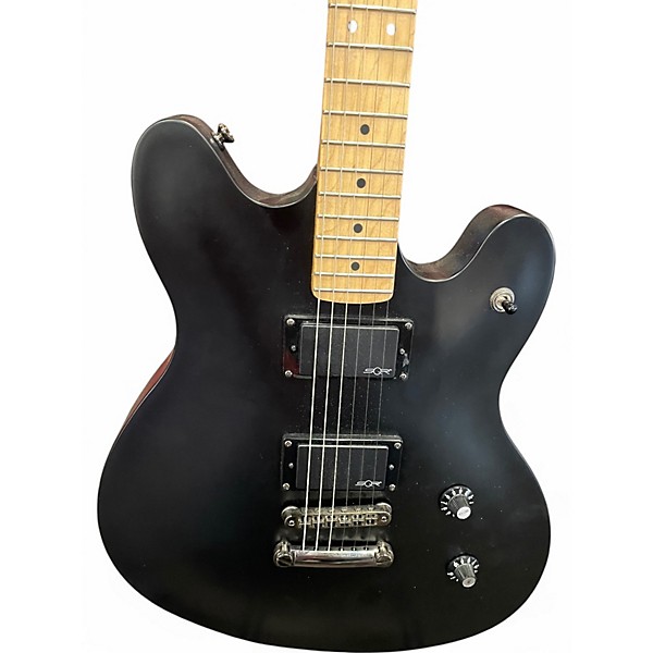 Used Squier Contemporary Active Starcaster black Hollow Body Electric Guitar