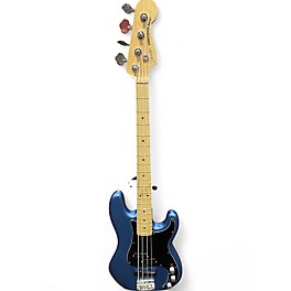 Used 2021 Fender American Performer Precision Bass Satin Lake Placid Blue Electric Bass Guitar