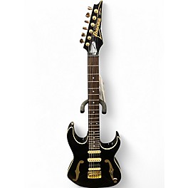 Used Ibanez PGM50 PAUL GILBERT Black and Gold Solid Body Electric Guitar