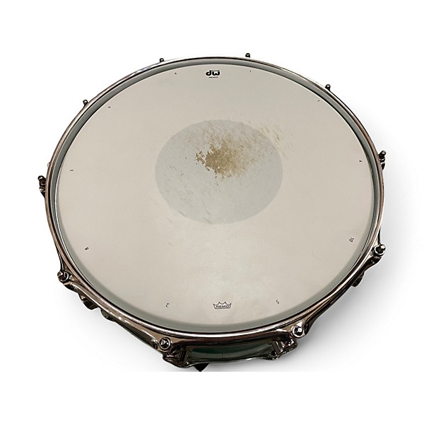 Used DW 14X6.5 Design Series Acrylic Snare SEA GLASS Drum