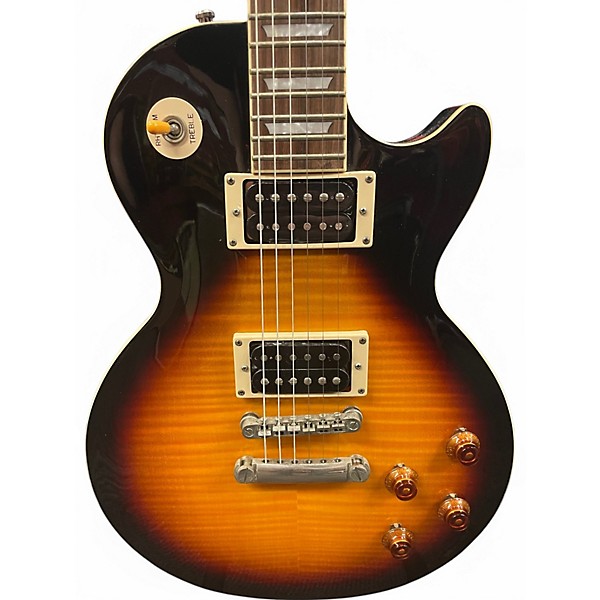 Used Epiphone Les Paul Tribute Plus 2 Color Sunburst Solid Body Electric Guitar