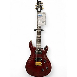 Used PRS Custom 24 10 Top RED FLAME Solid Body Electric Guitar
